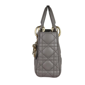 Mini Lady Dior Lambskin Grey GHW