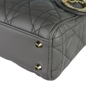 Mini Lady Dior Lambskin Grey GHW