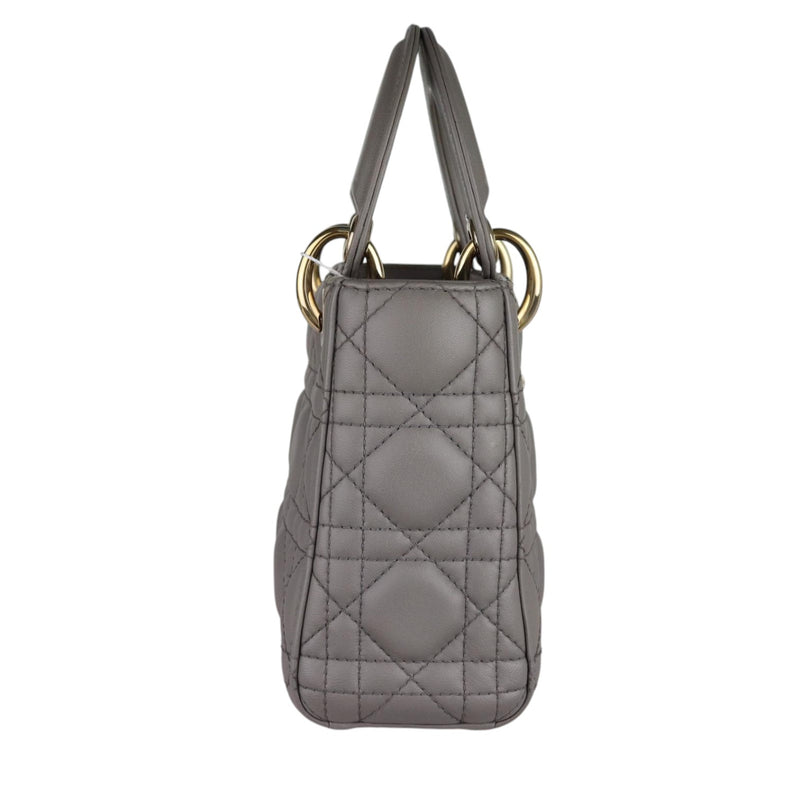 Mini Lady Dior Lambskin Grey GHW