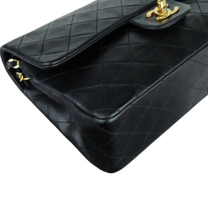 Vintage Classic Double Flap Medium Lambskin Black GHW