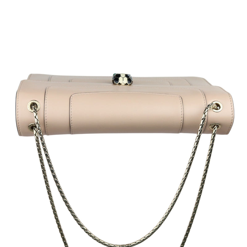 Serpenti Forever Crossbody Calfskin White Agate GHW