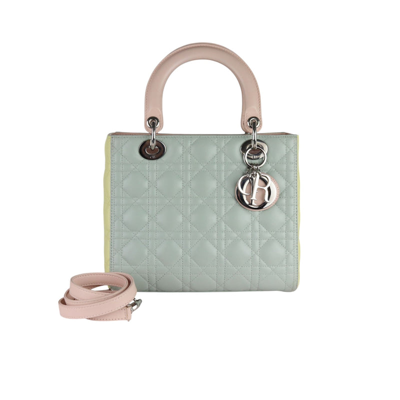 Lady Dior Tri-Color Medium Lambskin Multicolor SHW