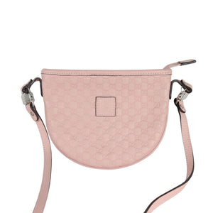 Kids Crossbody Bag Microssima GG Leather Pink SHW