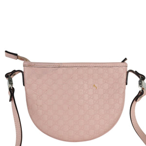 Kids Crossbody Bag Microssima GG Leather Pink SHW