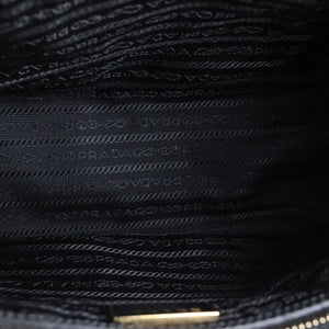 Galleria Double Zip Tote Small Saffiano Black GHW