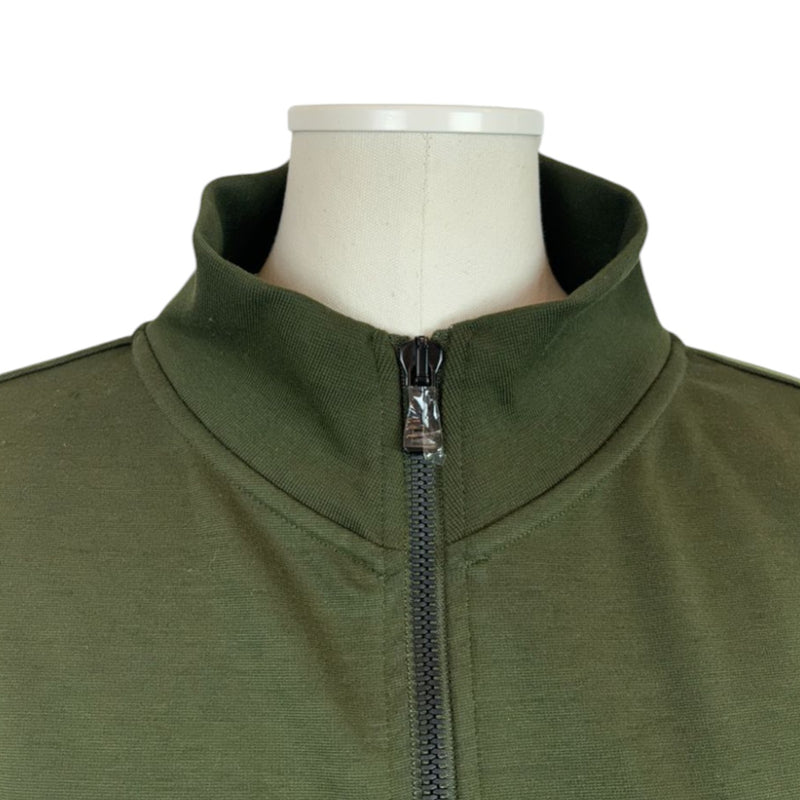 Zip-Up Sweat Homme Men Sweater Green Size XL