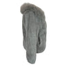 Women's Mid Faux Fox Fur Winter Coat Grey Size XL