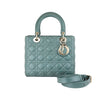 Lady Dior Medium Lambskin Cannage Grey GHW