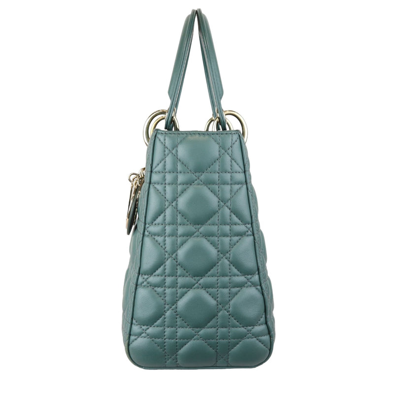 Lady Dior Medium Lambskin Green GHW