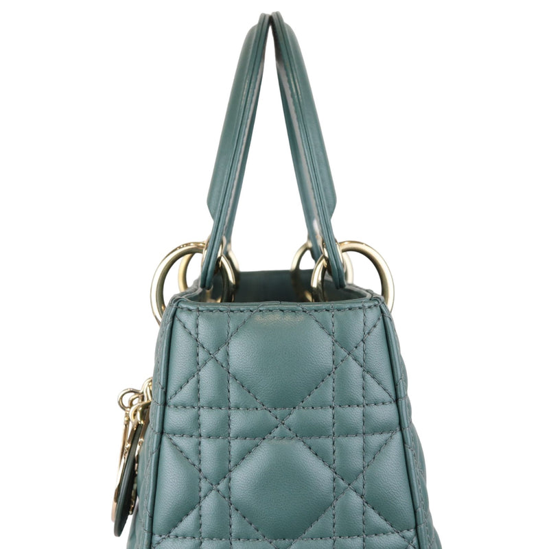 Lady Dior Medium Lambskin Green GHW