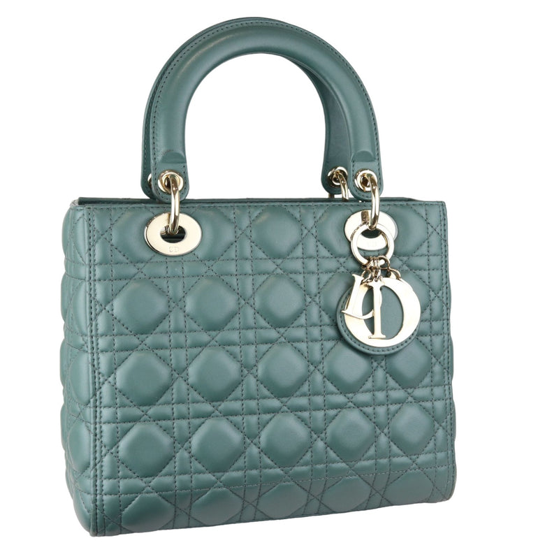 Lady Dior Medium Lambskin Green GHW