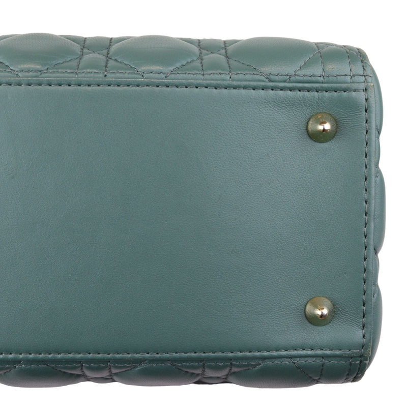 Lady Dior Medium Lambskin Green GHW