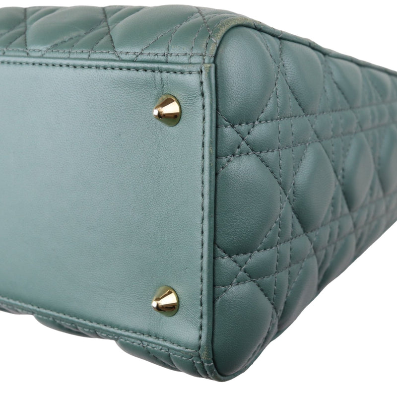 Lady Dior Medium Lambskin Green GHW