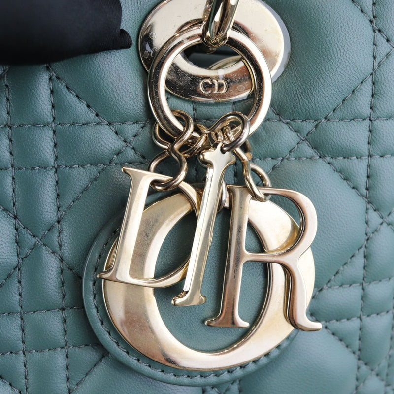 Lady Dior Medium Lambskin Green GHW