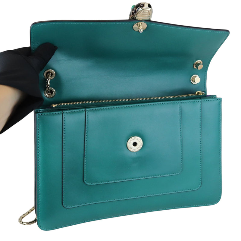 Serpenti Forever Calfskin Green GHW