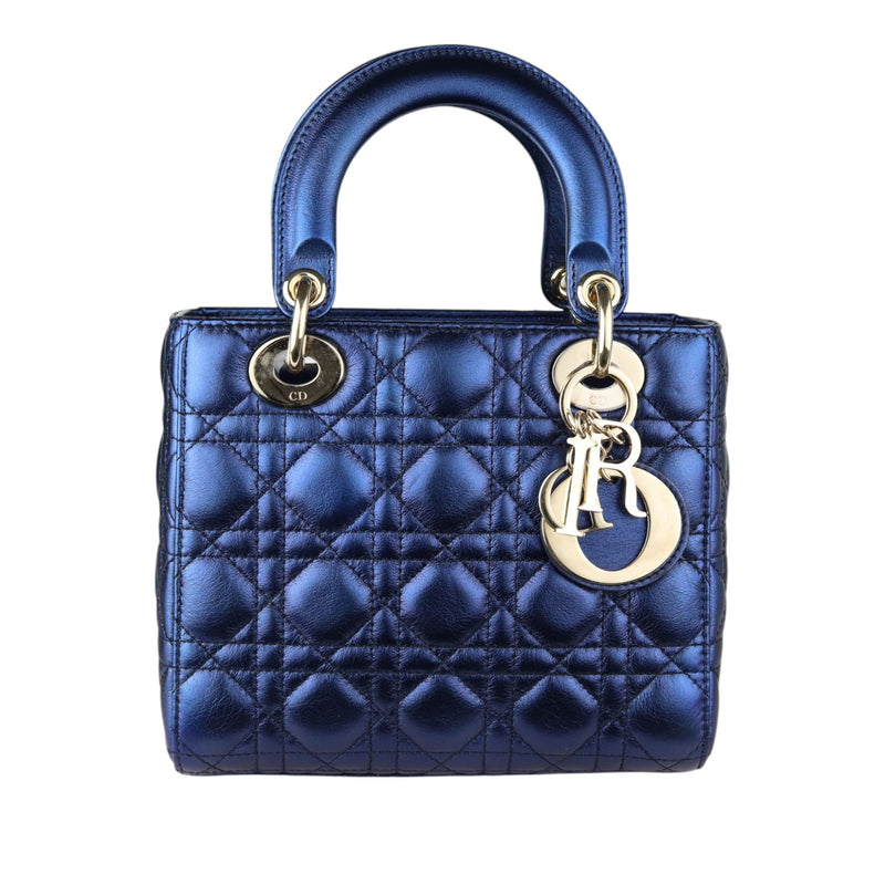 My ABCDior Lady Dior Small Lambskin Blue GHW