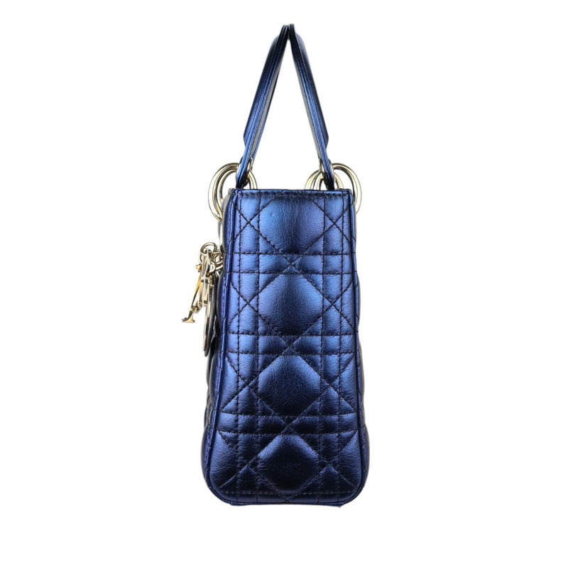 My ABCDior Lady Dior Small Lambskin Blue GHW