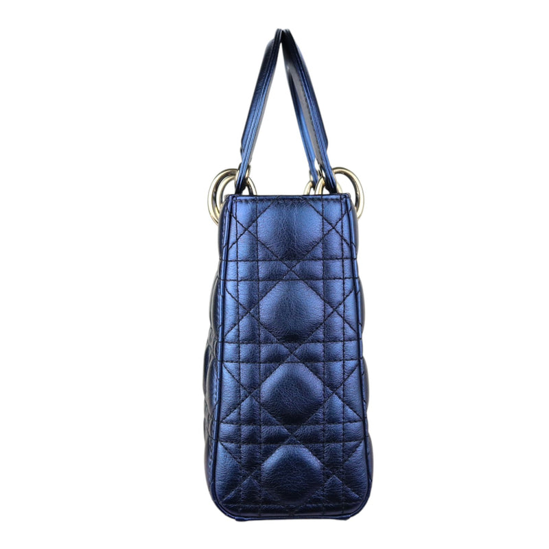 My ABCDior Lady Dior Small Lambskin Blue GHW