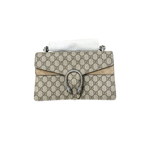 Dionysus Small Shoulder GG Supreme Monogram Beige RHW