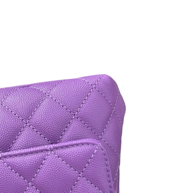 Coco Handle Flap Small Caviar Quilted Purple LGHW