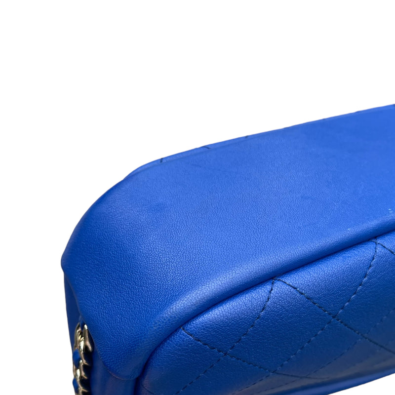 Blue Camera Bag Calfskin LGHW