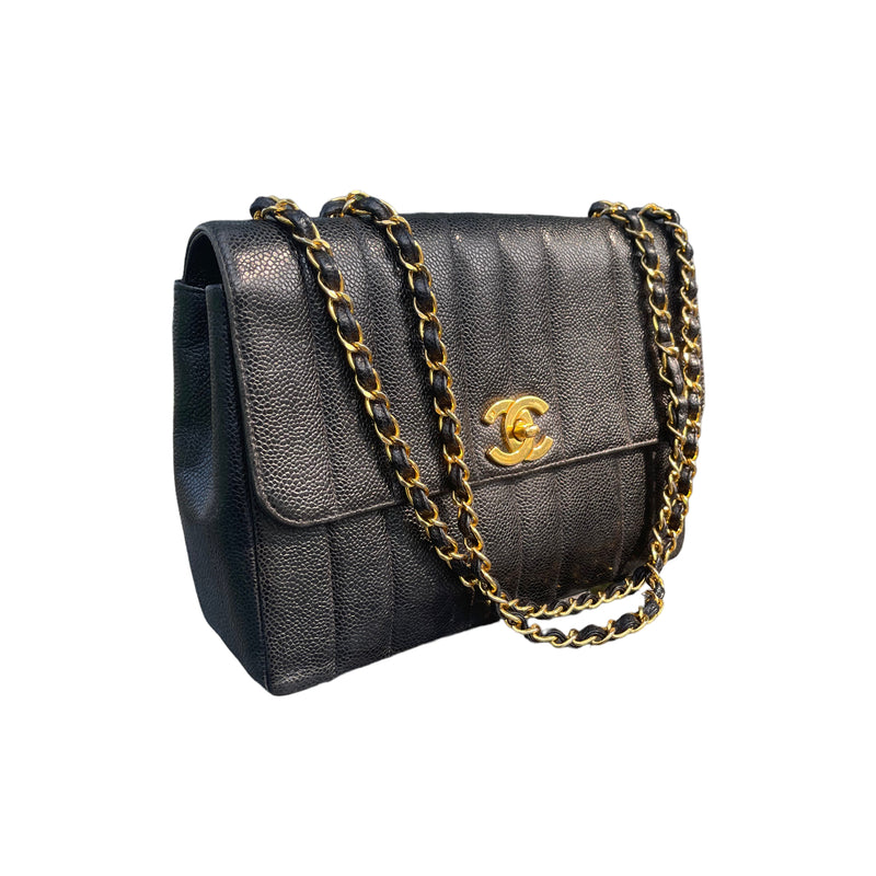 Chanel XL Classic Flap Limited Edition Maxi Blue Caviar Bag