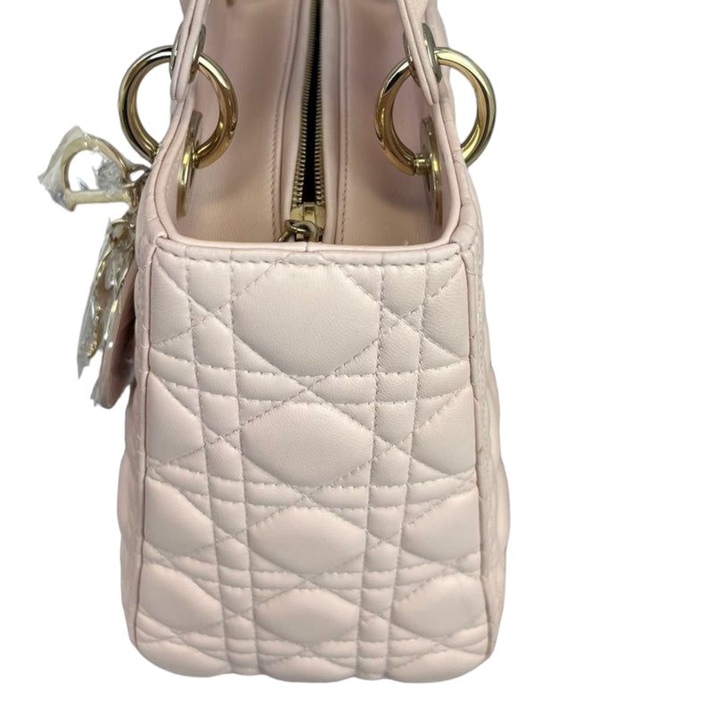 Lady Dior Medium Lambskin Light Pink GHW