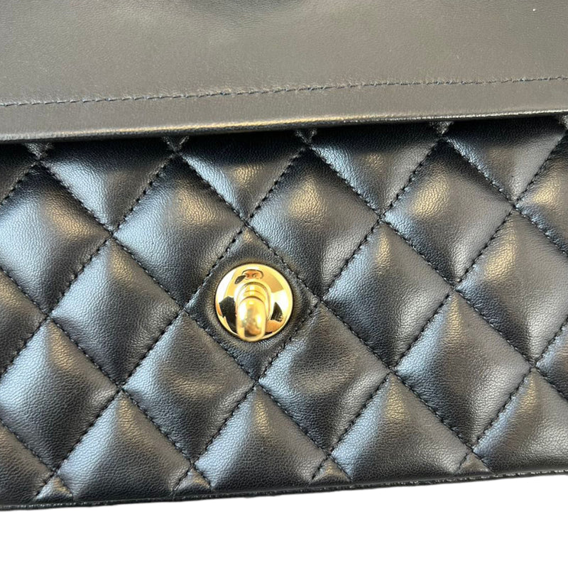 Classic Double Flap Medium Lambskin Black GHW