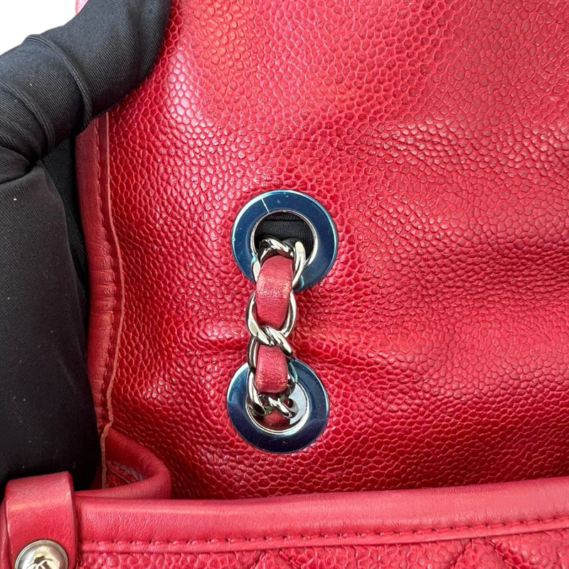 Chanel Caviar Quilted Medium French Riviera Red Flap