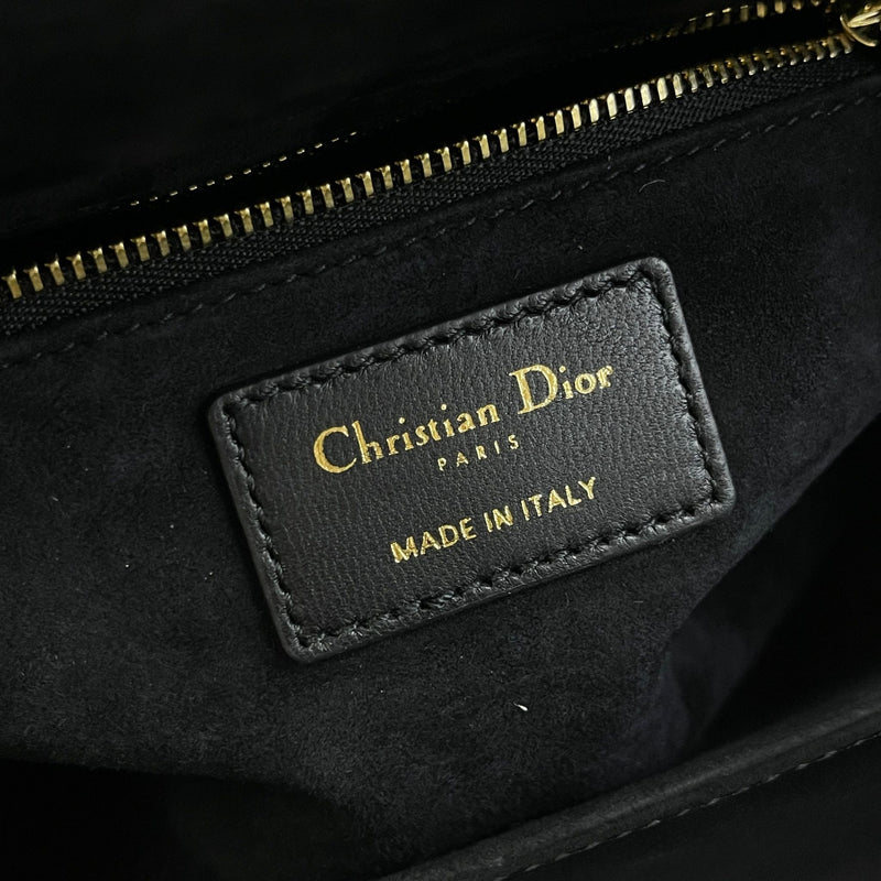 Classic Lambskin Medium Lady Dior Black SHW