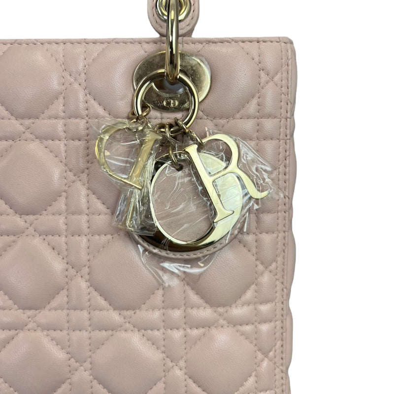 Lady Dior Medium Lambskin Light Pink GHW