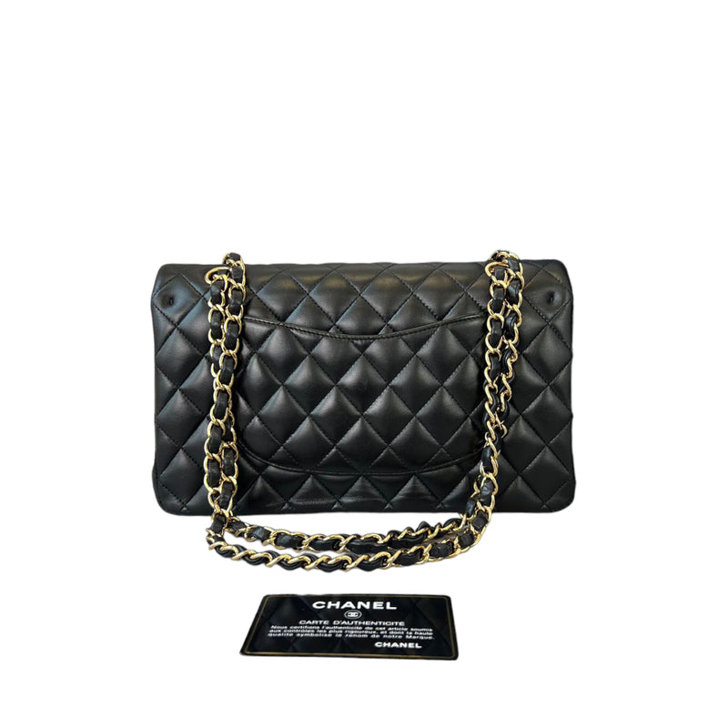 Classic Double Flap Medium Lambskin Black GHW