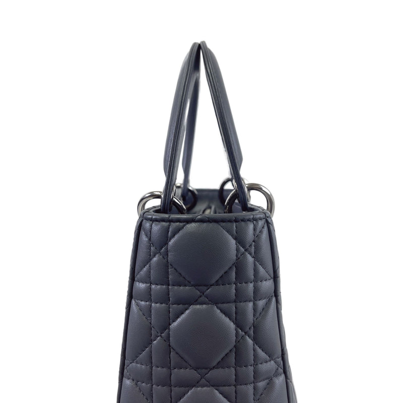 Lady Dior Medium Lambskin Grey SHW