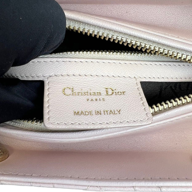 Lady Dior Medium Lambskin Light Pink GHW