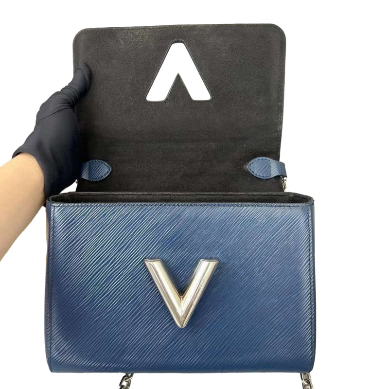 Louis Vuitton Twist Lock mm Chain Shoulder Bag in Baby Blue