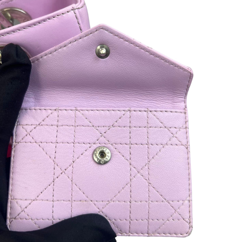 Lady Dior Pockets Medium Lambskin Light Pink GHW