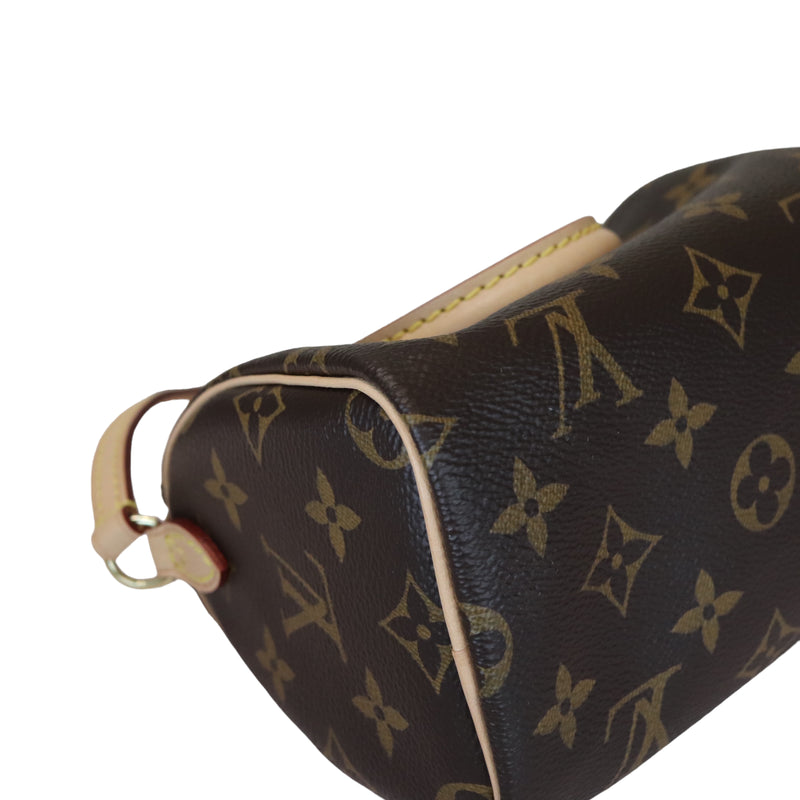 Louis Vuitton Nano Bag Monogram Shadow Leather Black 50227114