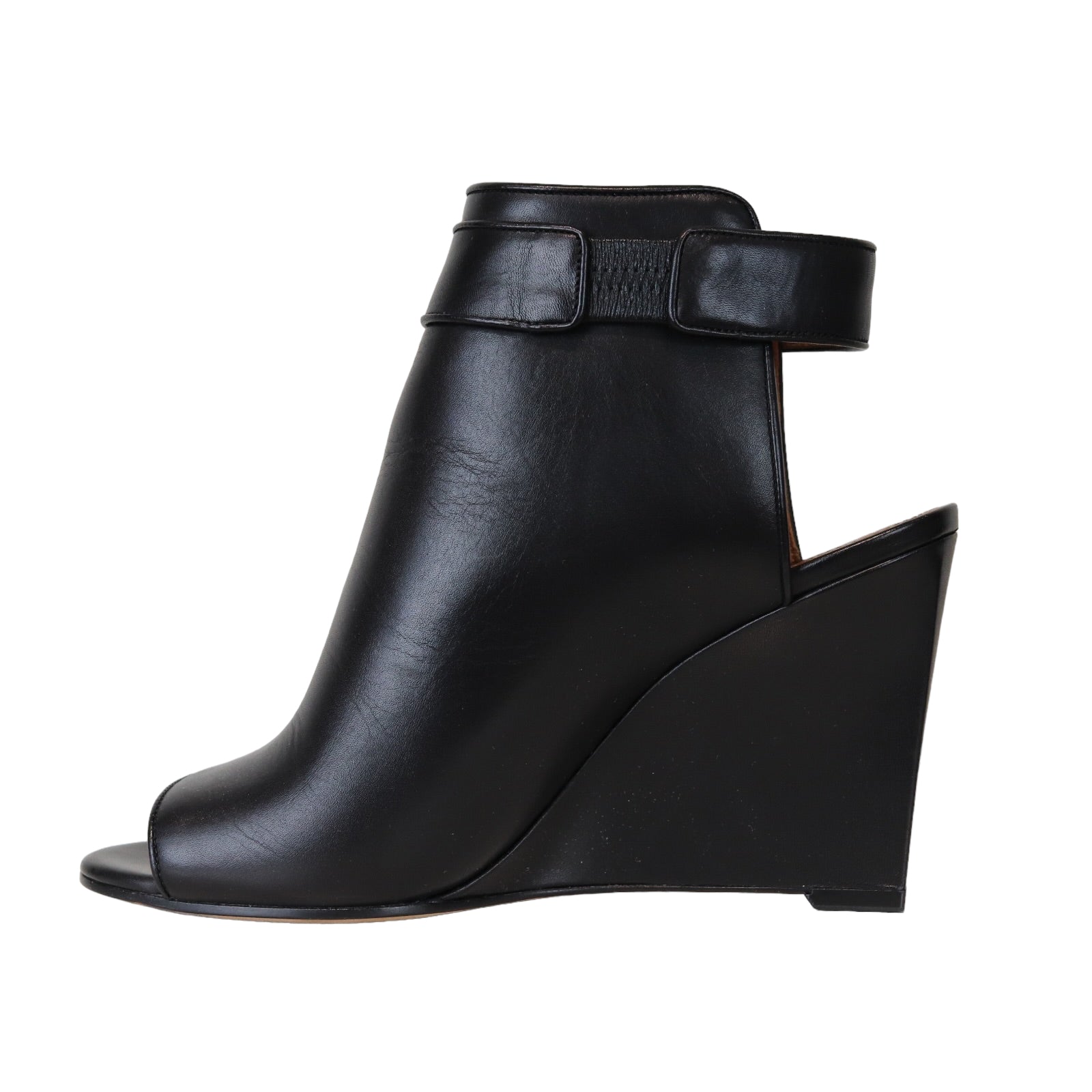 Givenchy selling Leather Peep Toe Ankle Boots