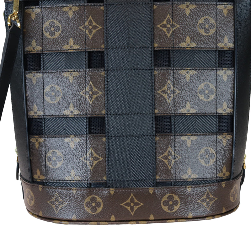 Louis Vuitton City Steamer Handbag Damier Tressage Monogram Canvas