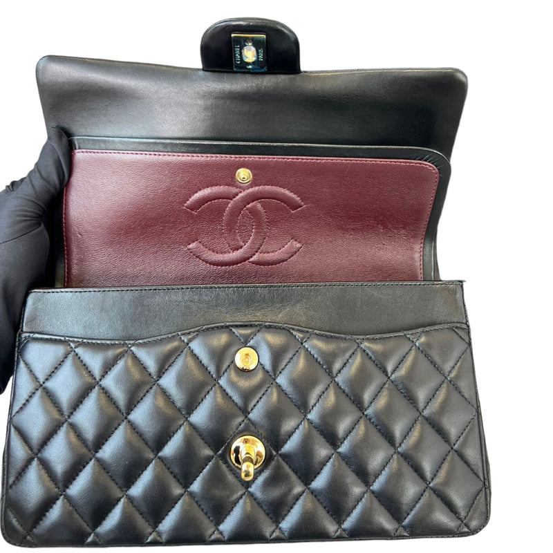 Classic Double Flap Medium Lambskin Black GHW