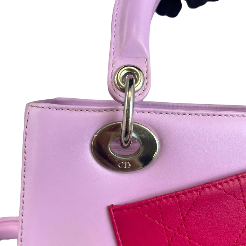 Lady Dior Pockets Medium Lambskin Light Pink GHW