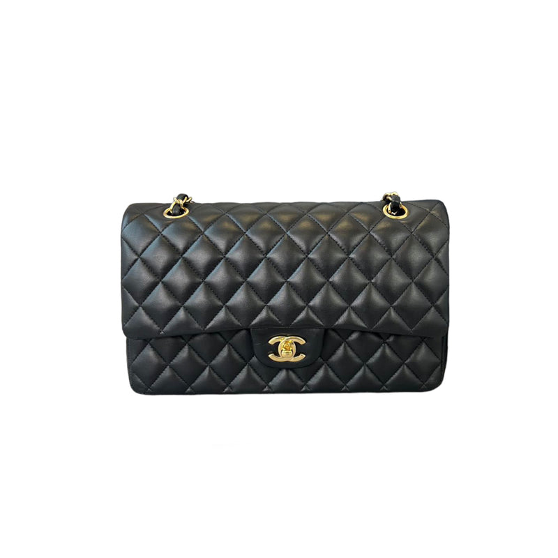 Classic Double Flap Medium Lambskin Black GHW