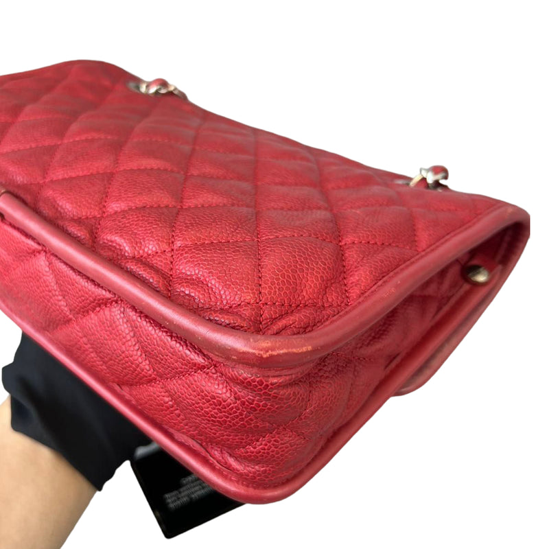 French Riviera Flap Caviar Red SHW