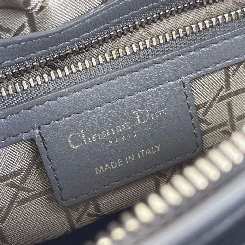 Lady Dior Medium Lambskin Grey SHW