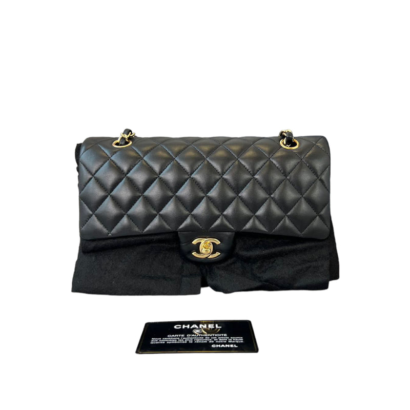 Classic Double Flap Medium Lambskin Black GHW