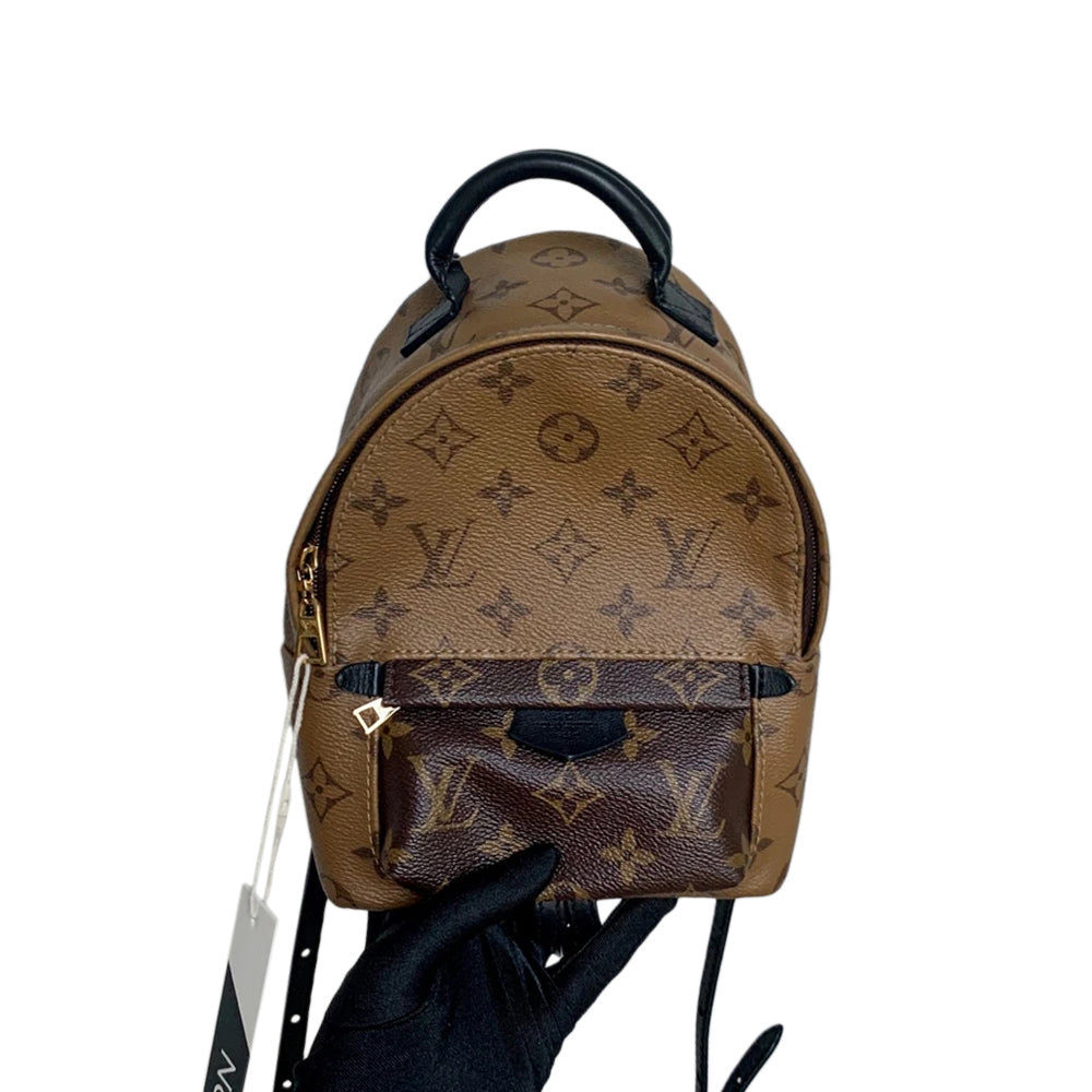 LOUIS VUITTON Palm Springs Monogram Mini Canvas Backpack Bag Religion