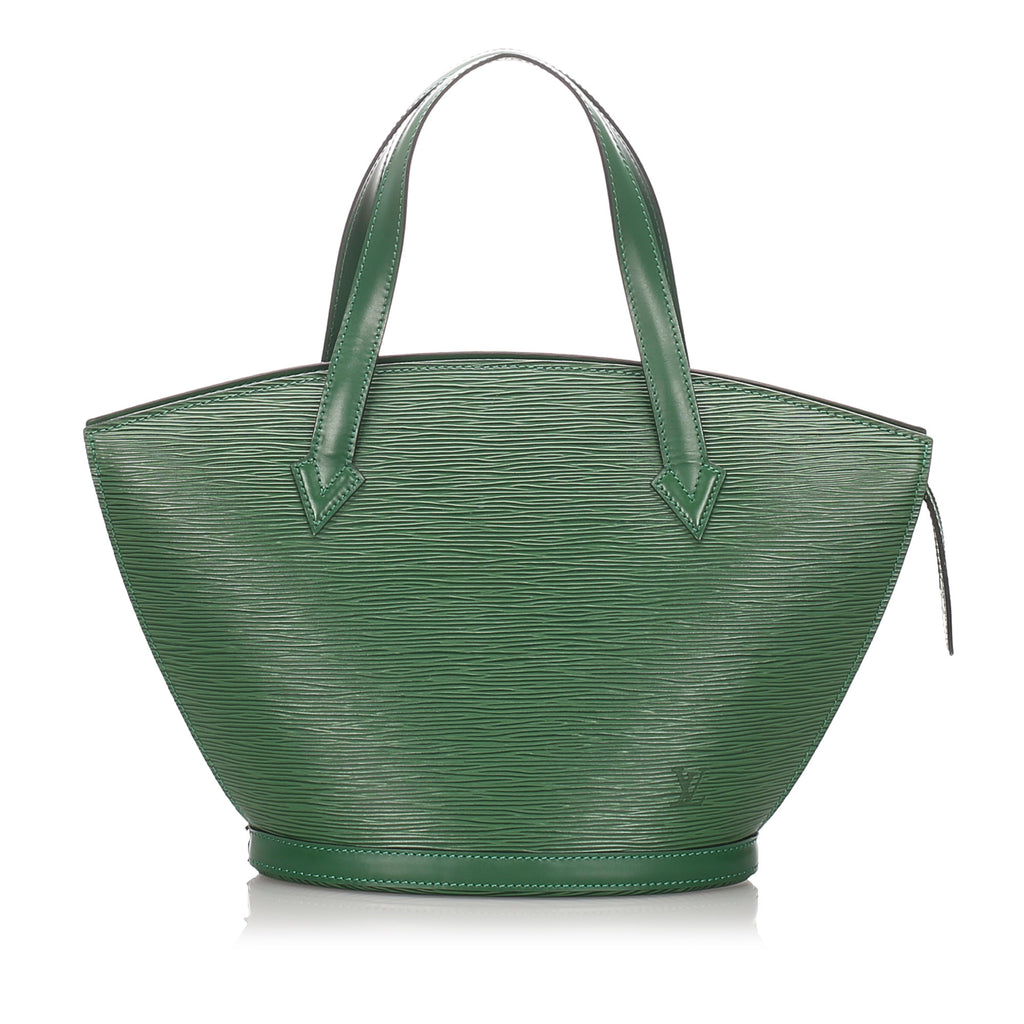 Epi Saint Jacques PM Short Strap in Green