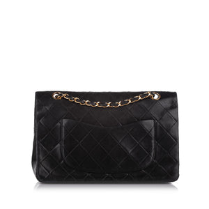 Medium Classic Lambskin Double Flap Bag Black - Bag Religion