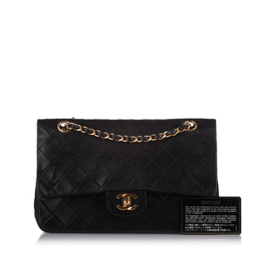 Medium Classic Lambskin Double Flap Bag Black - Bag Religion