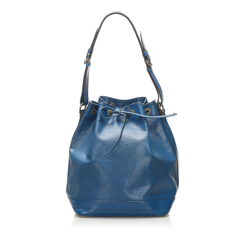Auth Louis Vuitton Epi Women's Shoulder Bag Noir,Toledo Blue
